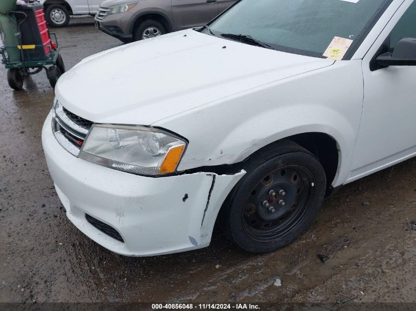 2013 Dodge Avenger Se VIN: 1C3CDZAB1DN646005 Lot: 40856048