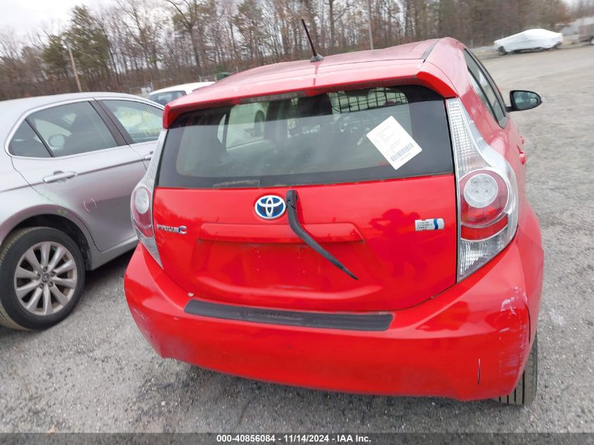 2014 Toyota Prius C Two VIN: JTDKDTB38E1562168 Lot: 40856084