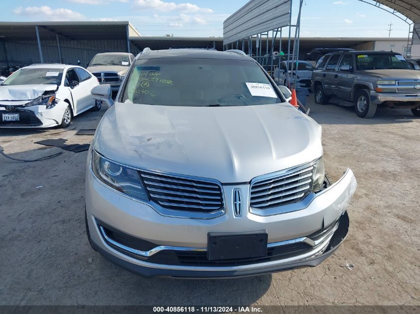 2016 Lincoln Mkx Reserve VIN: 2LMTJ6LRXGBL30406 Lot: 40856118