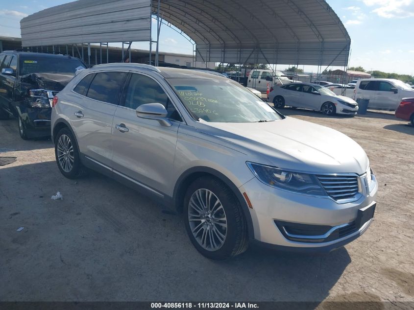 VIN 2LMTJ6LRXGBL30406 2016 LINCOLN MKX no.1