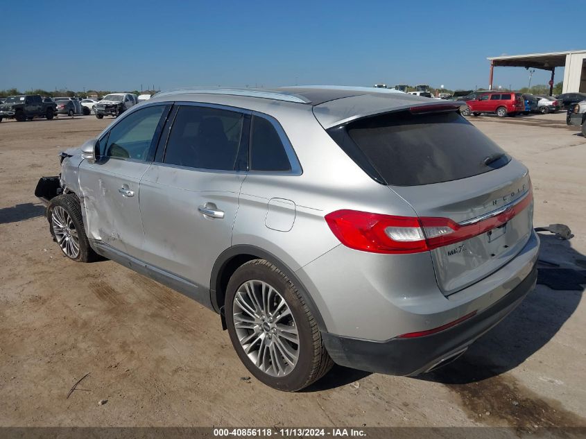 VIN 2LMTJ6LRXGBL30406 2016 LINCOLN MKX no.3