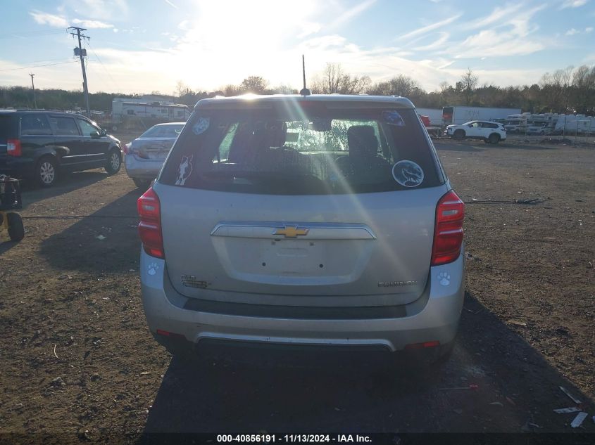 2016 Chevrolet Equinox Ls VIN: 2GNFLEEK3G6205507 Lot: 40856191