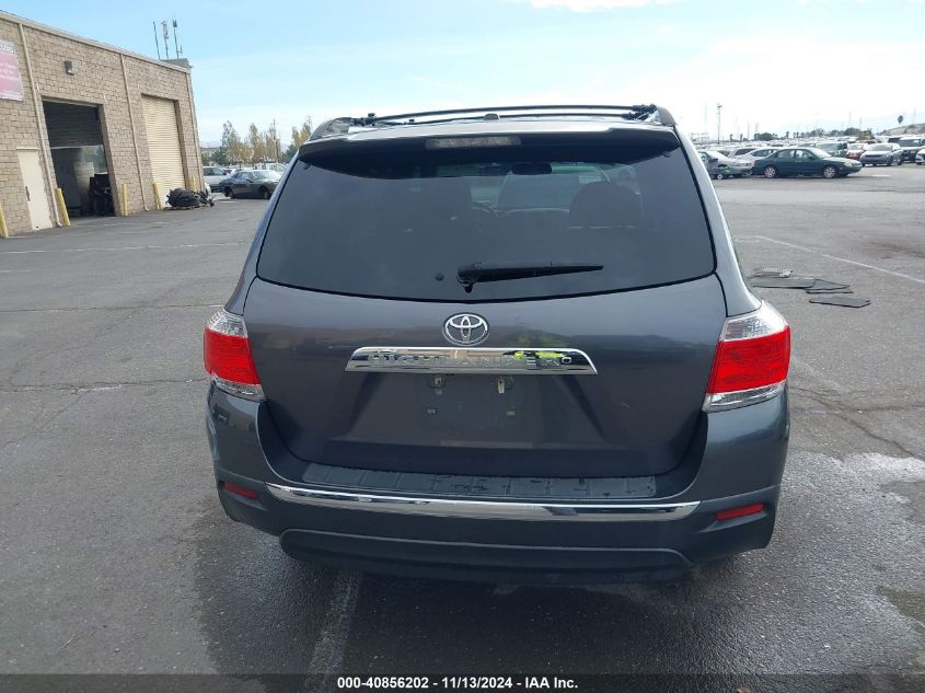 2013 Toyota Highlander Plus/Se VIN: 5TDZK3EH0DS135385 Lot: 40856202