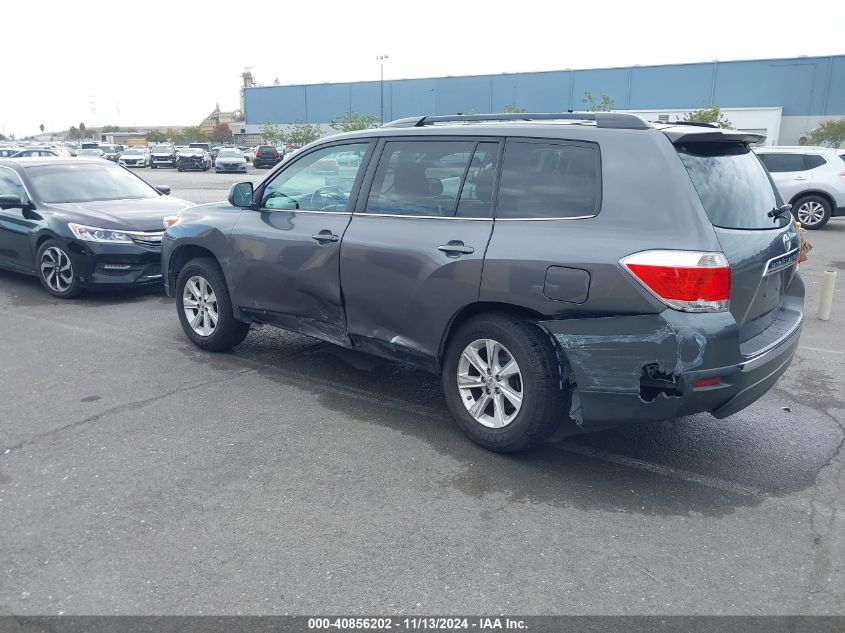 2013 Toyota Highlander Plus/Se VIN: 5TDZK3EH0DS135385 Lot: 40856202