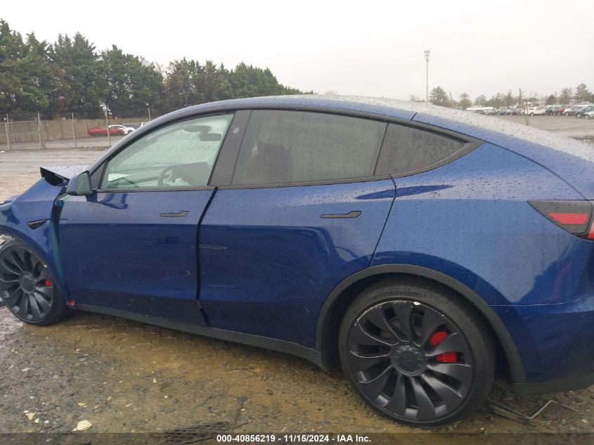 2023 Tesla Model Y Performance Dual Motor All-Wheel Drive VIN: 7SAYGDEF7PF828919 Lot: 40856219