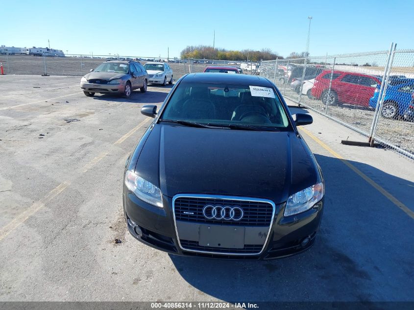 2006 Audi A4 2.0T VIN: WAUDF78E76A250070 Lot: 40856314