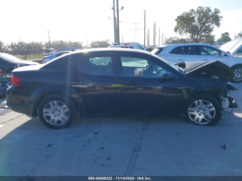 2013 Dodge Avenger Se VIN: 1C3CDZAB8DN631470 Lot: 40856322