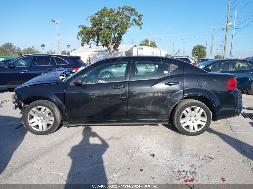 2013 Dodge Avenger Se VIN: 1C3CDZAB8DN631470 Lot: 40856322