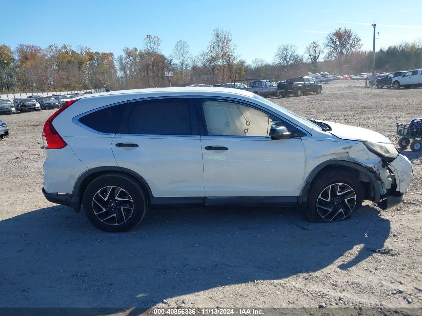 2016 Honda Cr-V Se VIN: 5J6RM4H47GL043215 Lot: 40856336