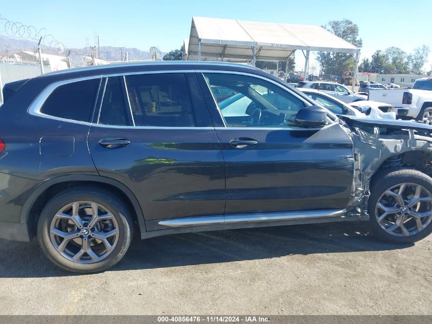 2021 BMW X3 xDrive30I VIN: 5UXTY5C05M9846123 Lot: 40856476