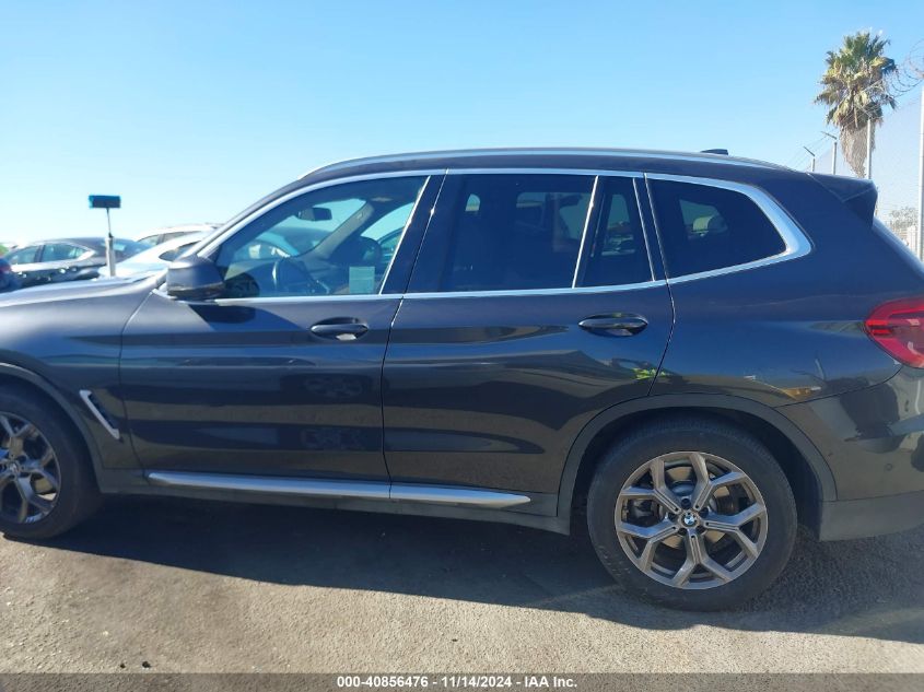 2021 BMW X3 xDrive30I VIN: 5UXTY5C05M9846123 Lot: 40856476