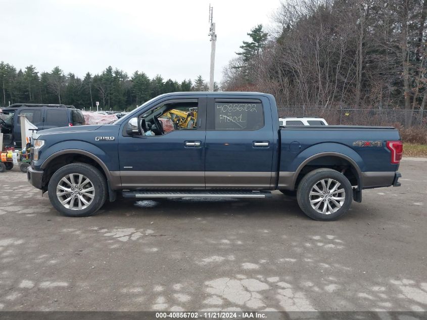 2016 Ford F-150 Lariat VIN: 1FTEW1EG2GFA33007 Lot: 40856702