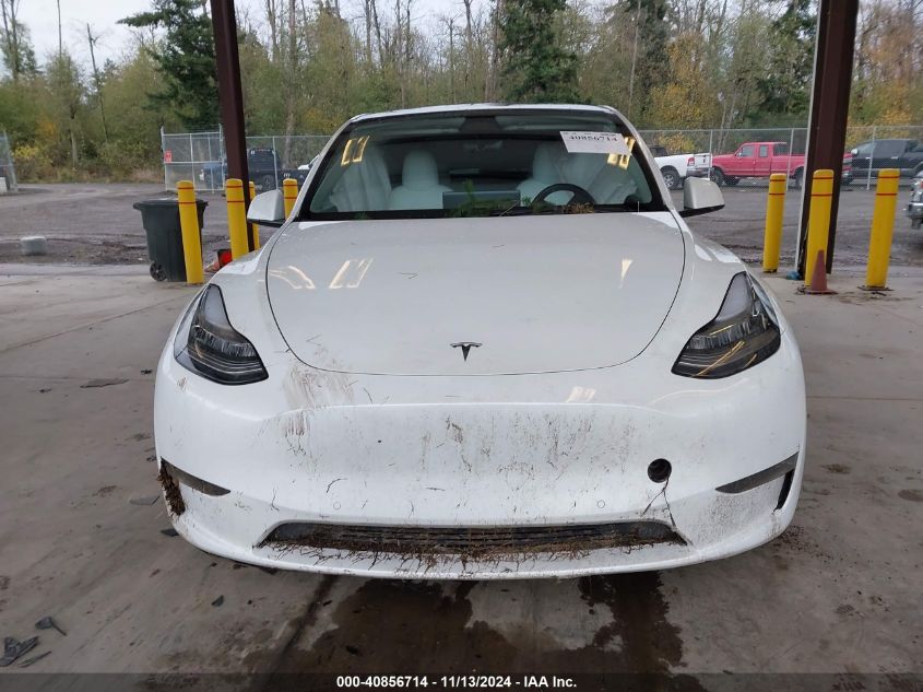 2022 Tesla Model Y Long Range Dual Motor All-Wheel Drive VIN: 7SAYGDEE1NF458703 Lot: 40856714