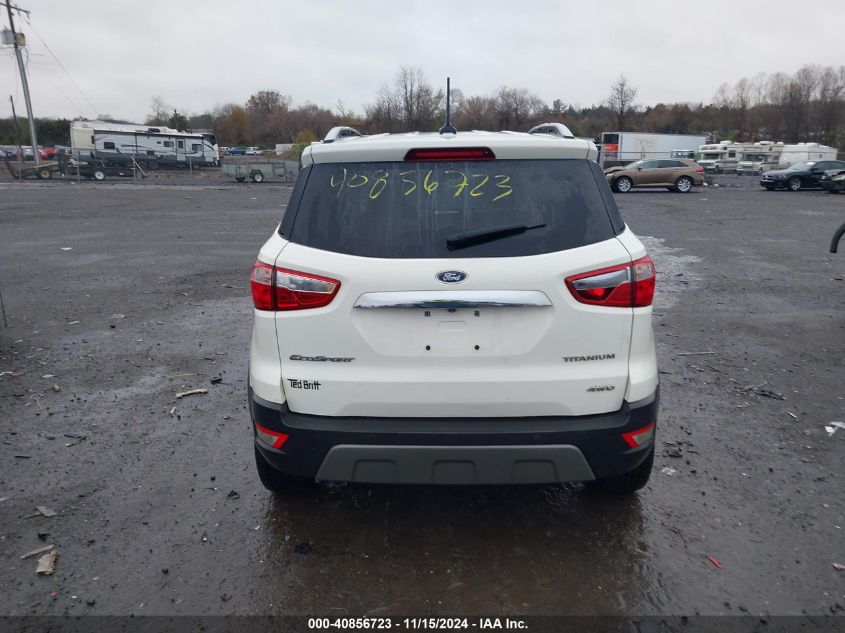 2018 Ford Ecosport Titanium VIN: MAJ6P1WLXJC173186 Lot: 40856723