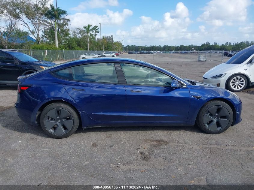 2023 Tesla Model 3 Rear-Wheel Drive VIN: 5YJ3E1EA3PF556403 Lot: 40856736