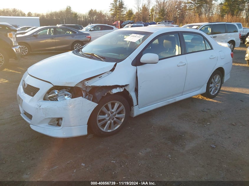 Vin: 2t1bu4ee8ac509866, lot: 41346362, toyota corolla s 20102