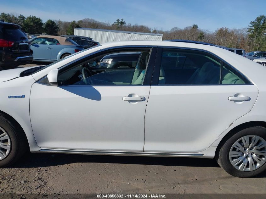 2014 TOYOTA CAMRY HYBRID LE - 4T1BD1FK8EU117672