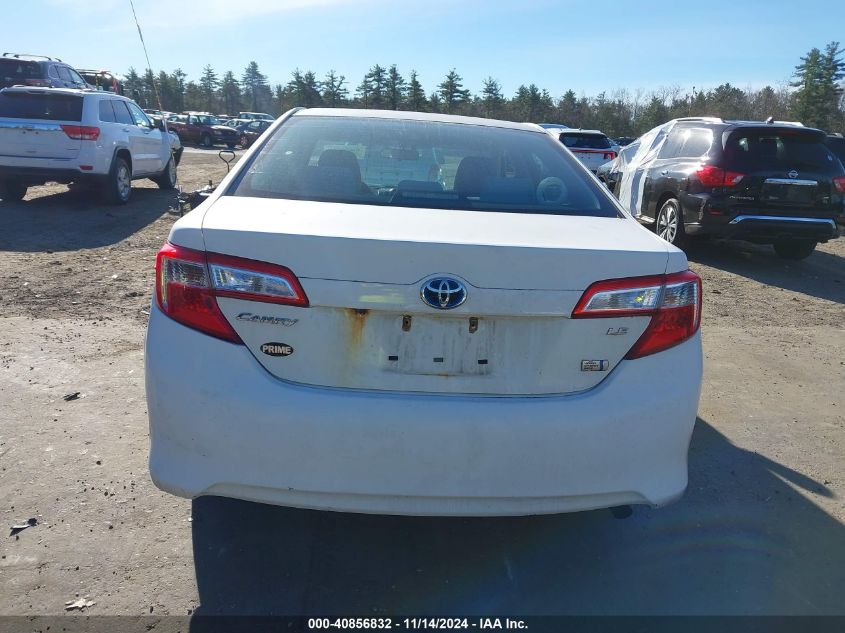 2014 TOYOTA CAMRY HYBRID LE - 4T1BD1FK8EU117672