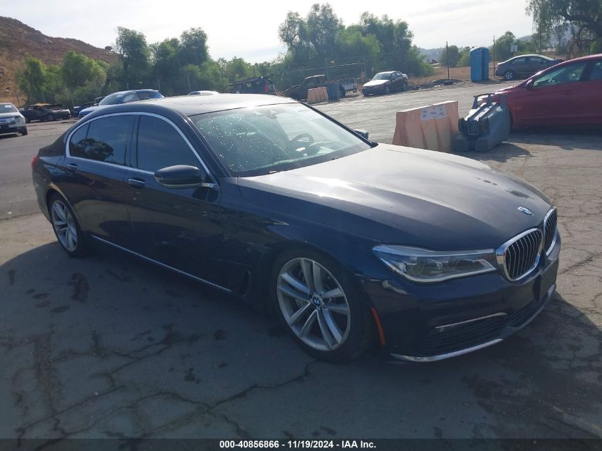 VIN WBA7F0C52GGM20605 2016 BMW 7 Series, 750I no.1