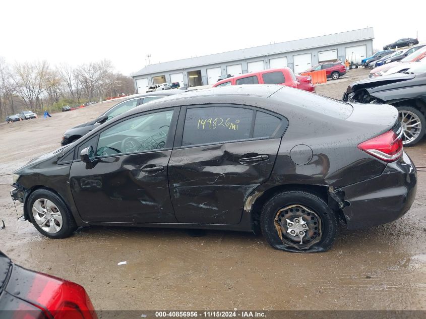 2014 Honda Civic Lx VIN: 2HGFB2F54EH516711 Lot: 40856956