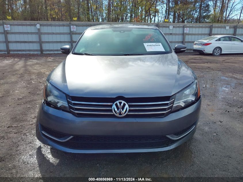 2013 Volkswagen Passat 2.5L Se VIN: 1VWBP7A37DC110292 Lot: 40856969