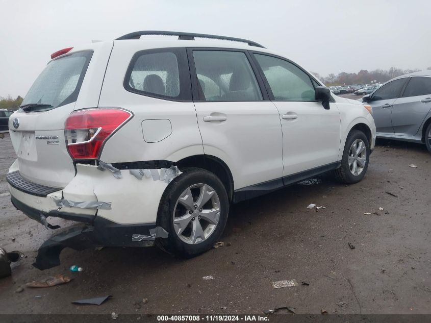 2016 Subaru Forester 2.5I VIN: JF2SJABC5GH444460 Lot: 40857008