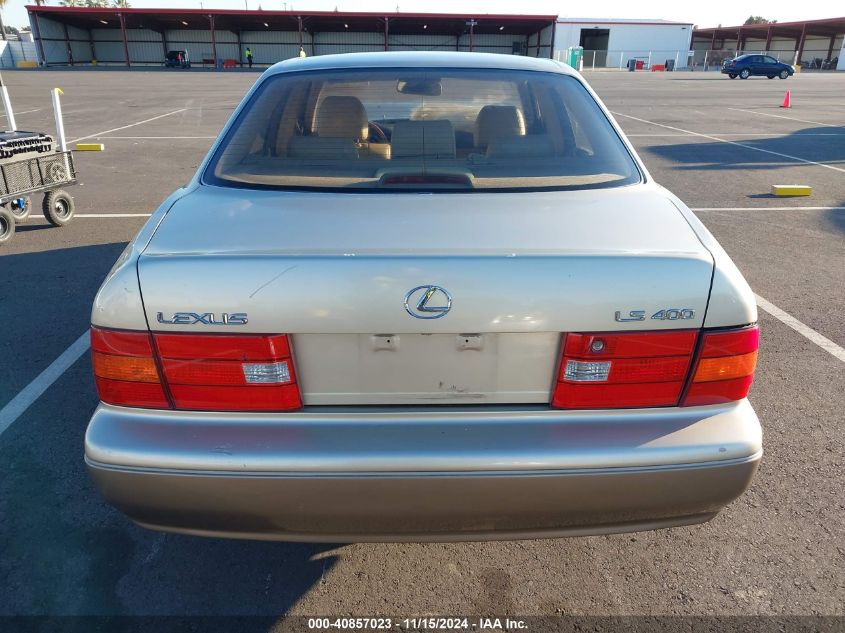 1999 Lexus Ls 400 VIN: JT8BH28F2X0161478 Lot: 40857023