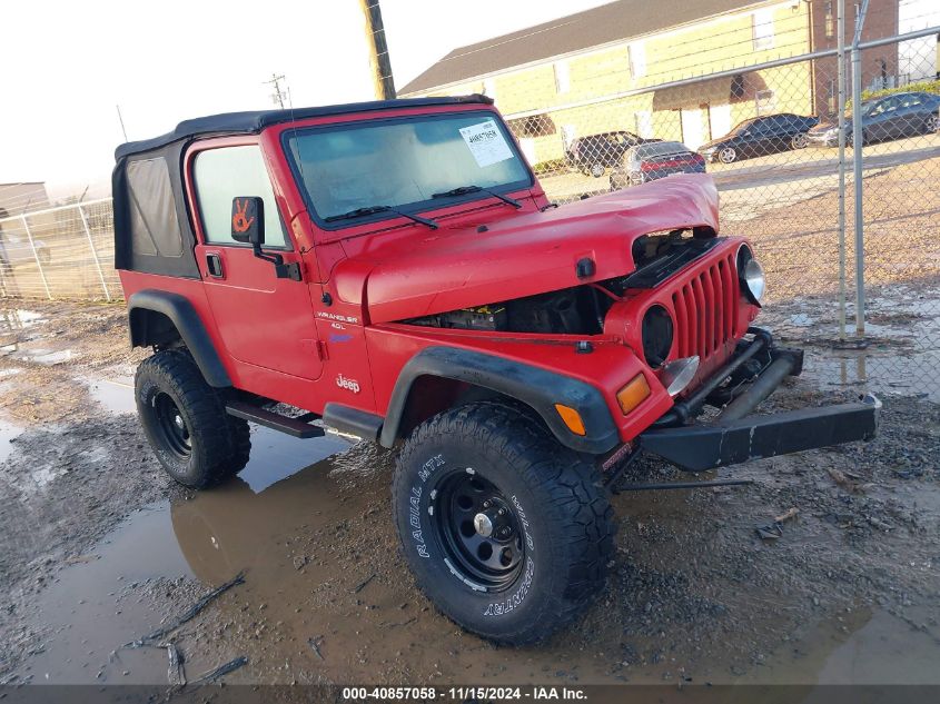 1997 Jeep Wrangler Sport VIN: 1J4FY19S4VP519218 Lot: 40857058