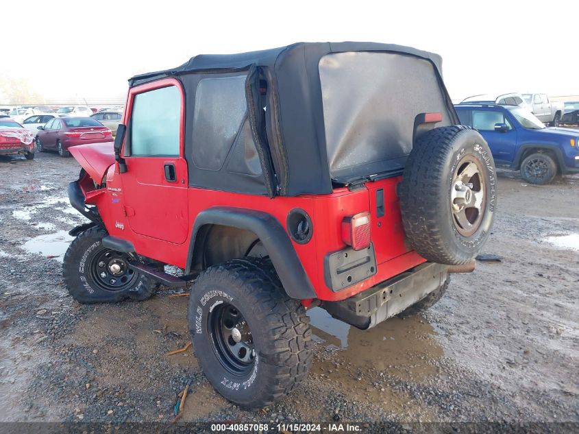 1997 Jeep Wrangler Sport VIN: 1J4FY19S4VP519218 Lot: 40857058