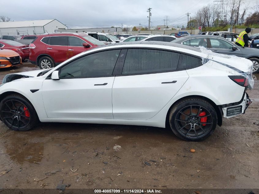 2023 Tesla Model 3 Performance Dual Motor All-Wheel Drive VIN: 5YJ3E1EC4PF628033 Lot: 40857099