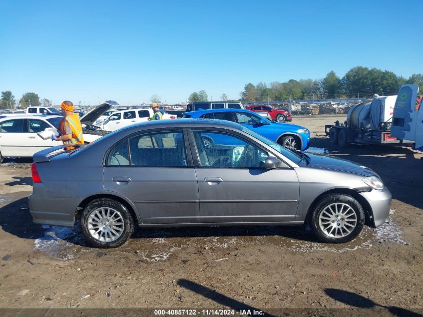 2005 Honda Civic Ex VIN: 1HGES267X5L006248 Lot: 40857122