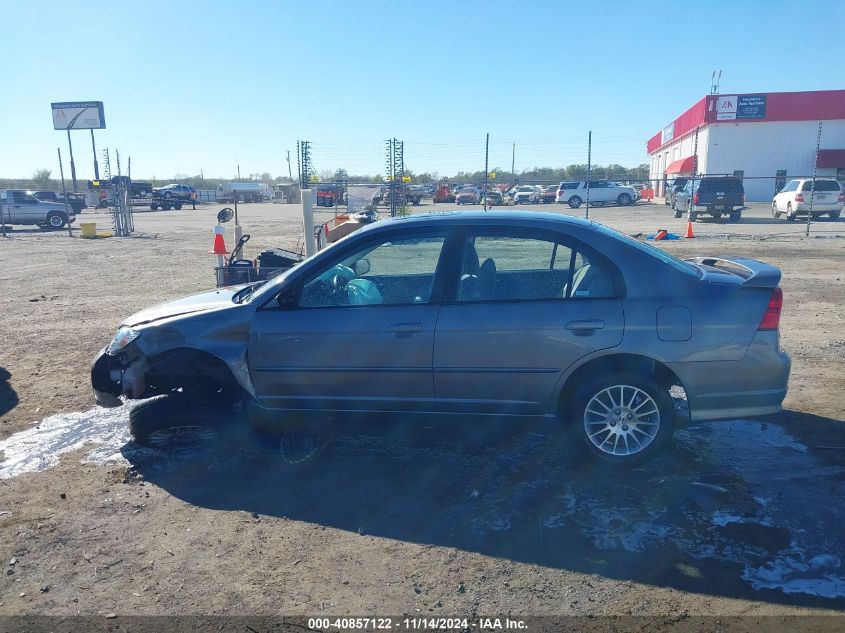 2005 Honda Civic Ex VIN: 1HGES267X5L006248 Lot: 40857122