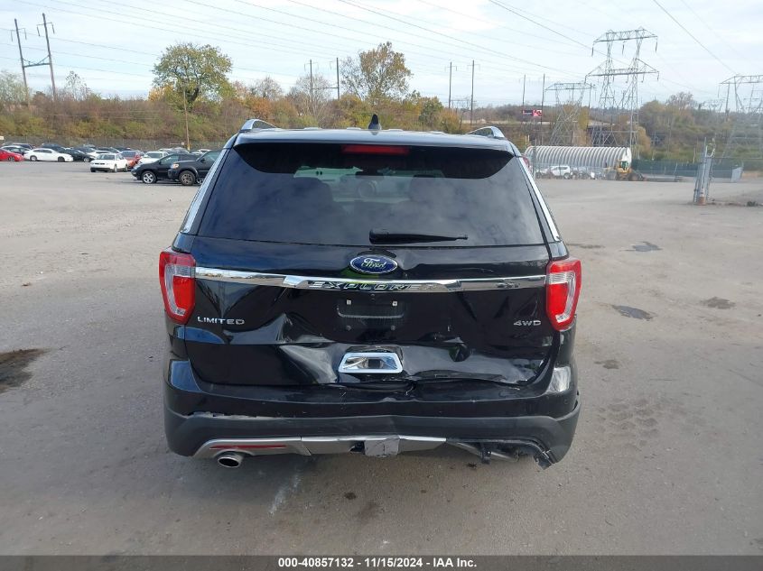 2017 Ford Explorer Limited VIN: 1FM5K8F89HGD34344 Lot: 40857132