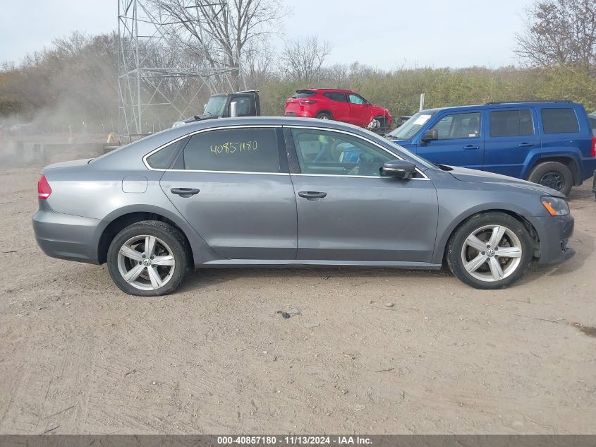 2013 Volkswagen Passat 2.5L Se VIN: 1VWBP7A30DC089818 Lot: 40857180