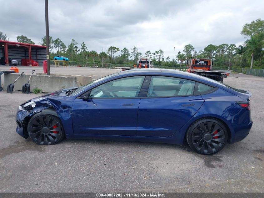 2021 Tesla Model 3 Performance Dual Motor All-Wheel Drive VIN: 5YJ3E1EC1MF919276 Lot: 40857202