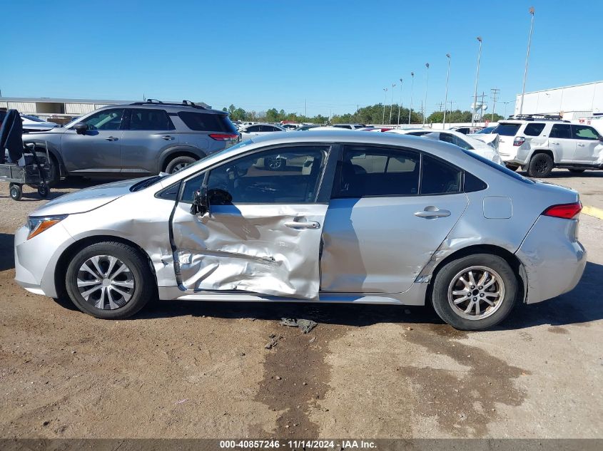 2022 Toyota Corolla Hybrid Le VIN: JTDEAMDE3NJ039151 Lot: 40857246