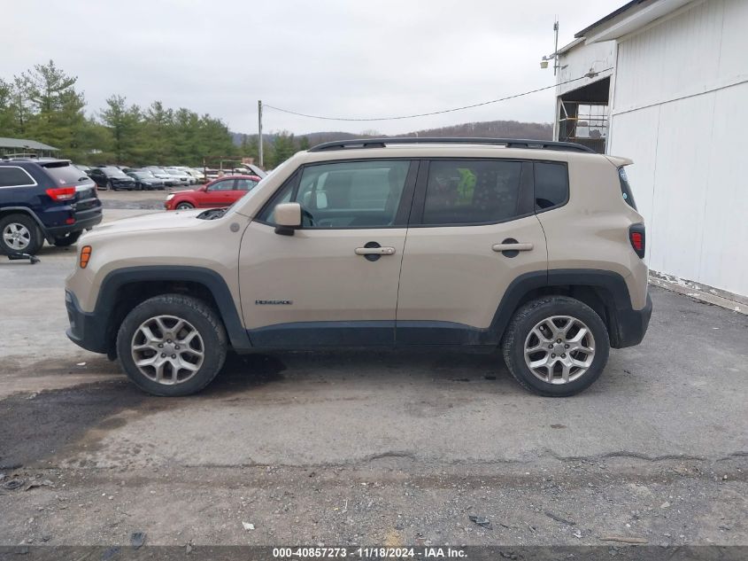 2016 Jeep Renegade Latitude VIN: ZACCJBBT8GPD68198 Lot: 40857273