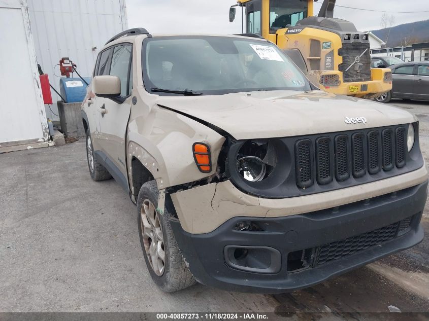 2016 Jeep Renegade Latitude VIN: ZACCJBBT8GPD68198 Lot: 40857273