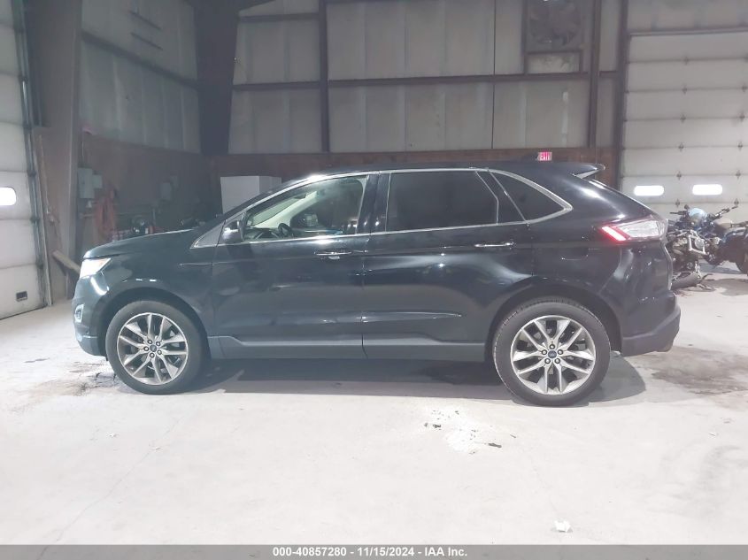 2017 Ford Edge Titanium VIN: 2FMPK4K91HBB14185 Lot: 40857280