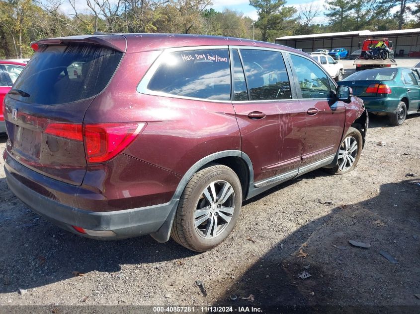 VIN 5FNYF5H50GB033848 2016 Honda Pilot, Ex-L no.4