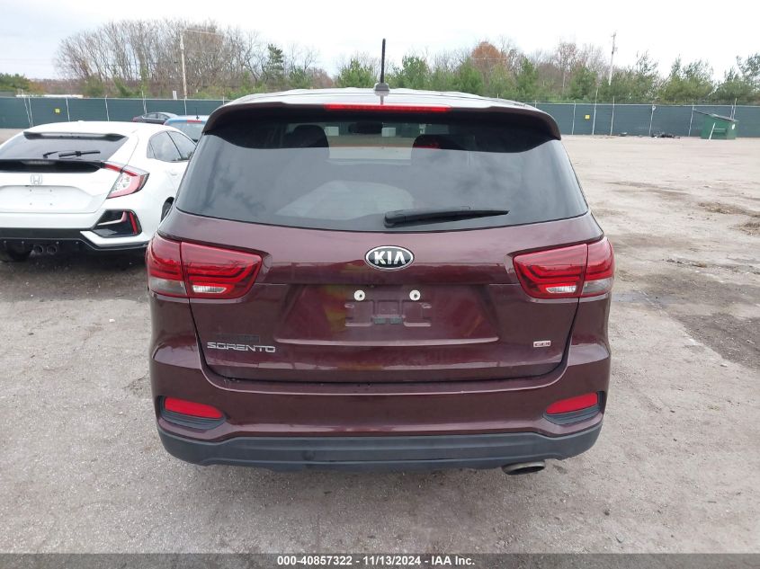 2020 Kia Sorento 2.4L Lx VIN: 5XYPG4A35LG645221 Lot: 40857322