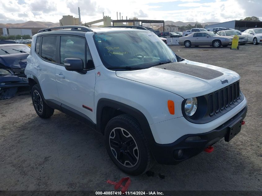 2016 Jeep Renegade Trailhawk VIN: ZACCJBCT1GPD72656 Lot: 40857410