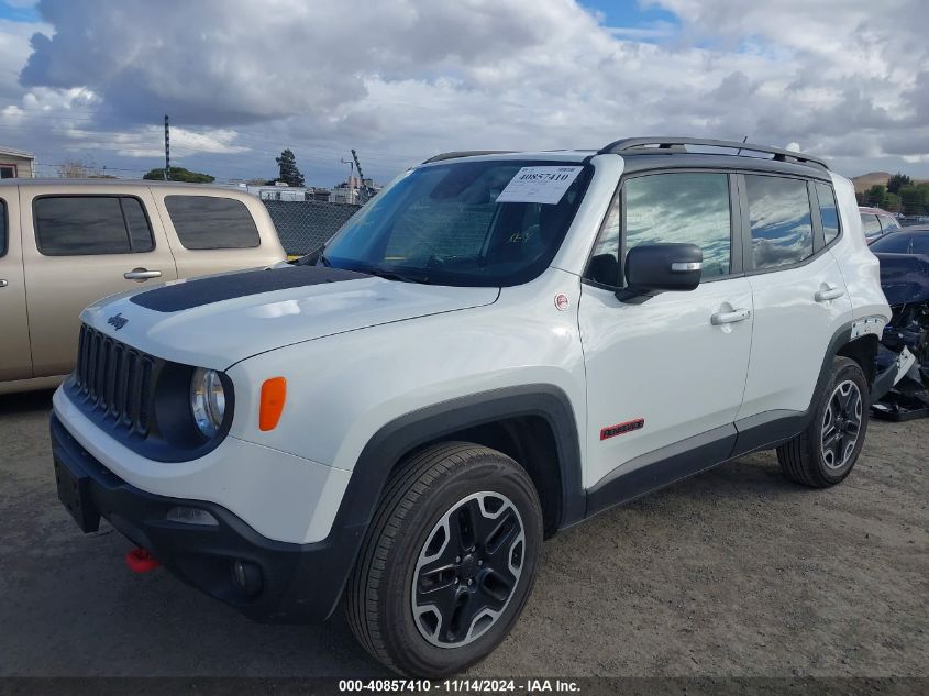 2016 Jeep Renegade Trailhawk VIN: ZACCJBCT1GPD72656 Lot: 40857410