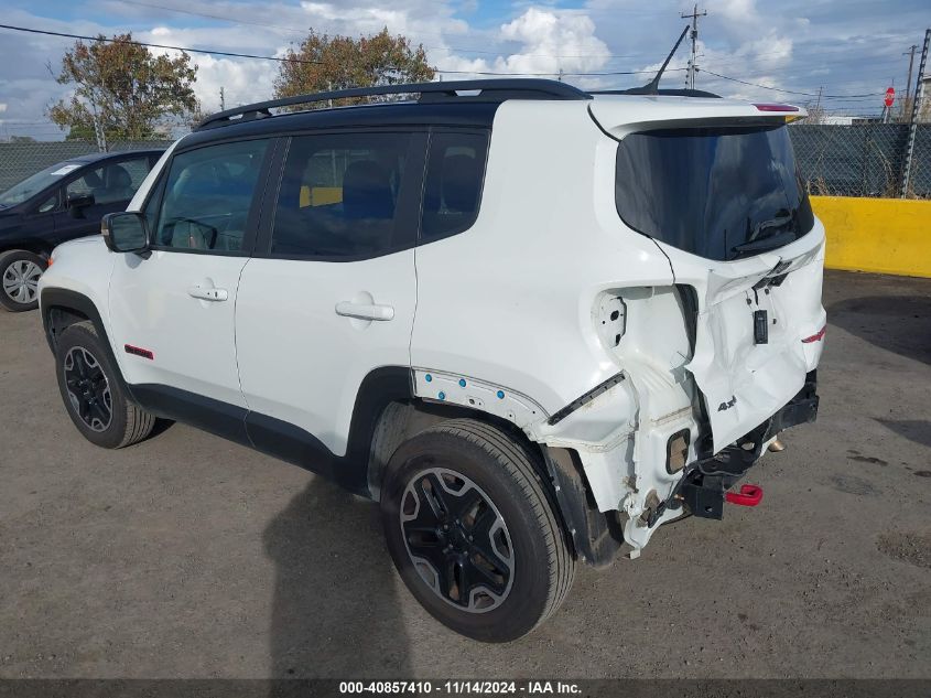 2016 Jeep Renegade Trailhawk VIN: ZACCJBCT1GPD72656 Lot: 40857410