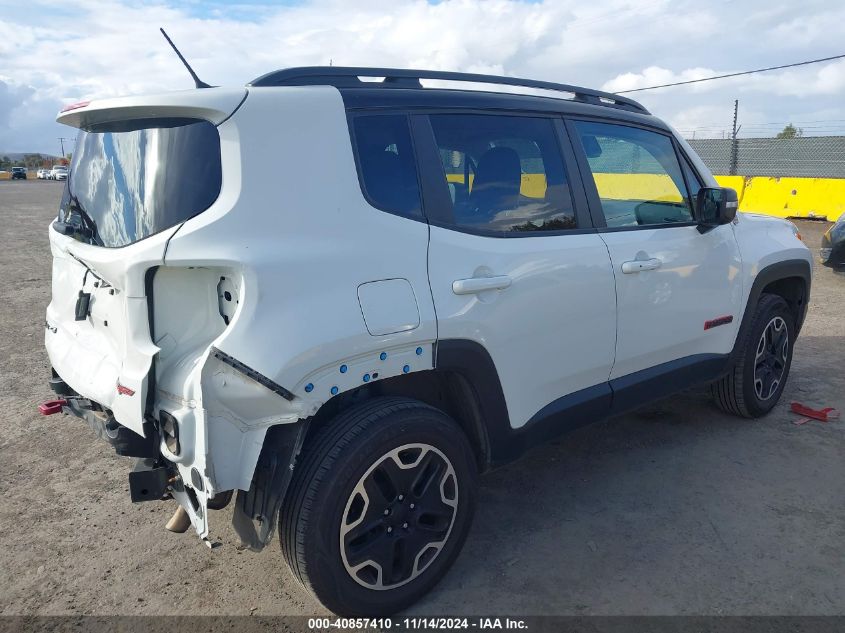 2016 Jeep Renegade Trailhawk VIN: ZACCJBCT1GPD72656 Lot: 40857410