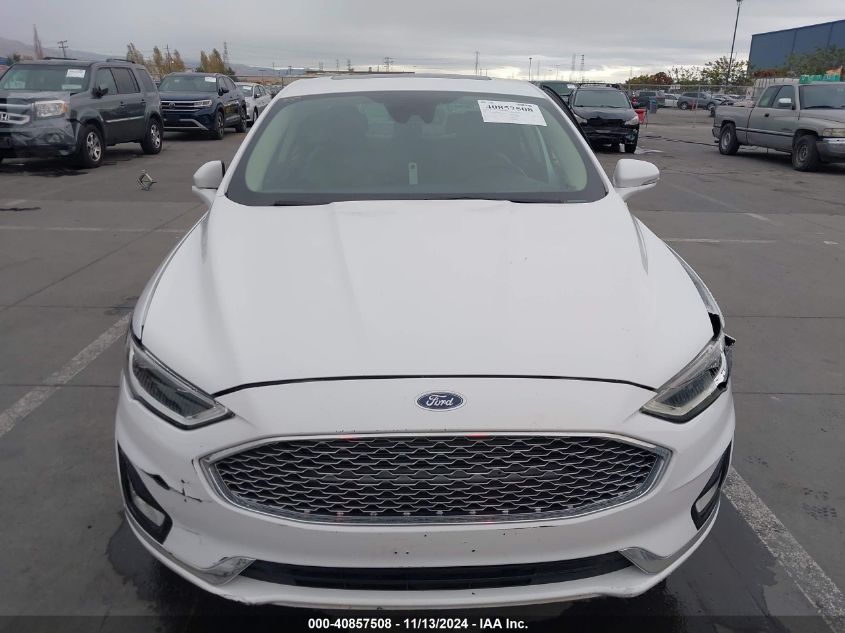 2019 Ford Fusion Hybrid Titanium VIN: 3FA6P0RU5KR138041 Lot: 40857508