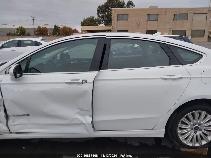 2019 Ford Fusion Hybrid Titanium VIN: 3FA6P0RU5KR138041 Lot: 40857508