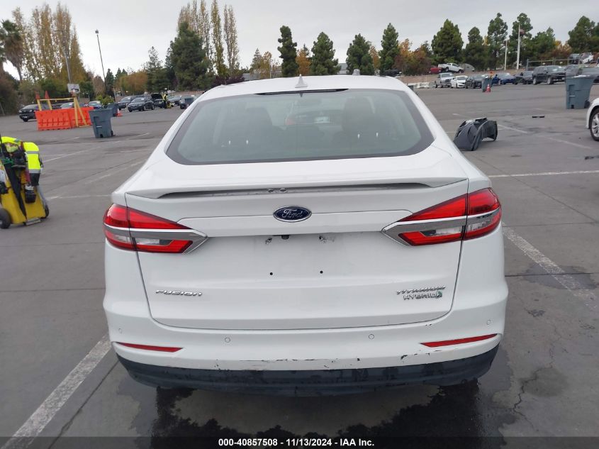 2019 Ford Fusion Hybrid Titanium VIN: 3FA6P0RU5KR138041 Lot: 40857508