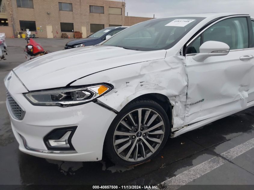 2019 Ford Fusion Hybrid Titanium VIN: 3FA6P0RU5KR138041 Lot: 40857508