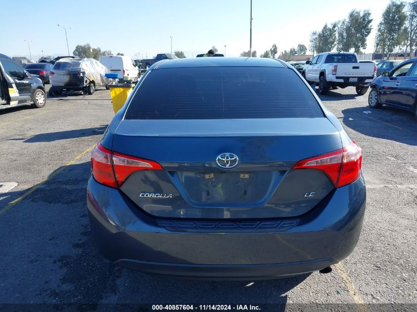 2018 Toyota Corolla Le VIN: 5YFBURHE1JP795312 Lot: 40857604